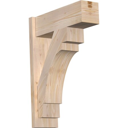 Ekena Millwork Merced Block Smooth Outlooker, Douglas Fir, 7 1/2"W x 22"D x 30"H OUT08X22X30MRC05SDF